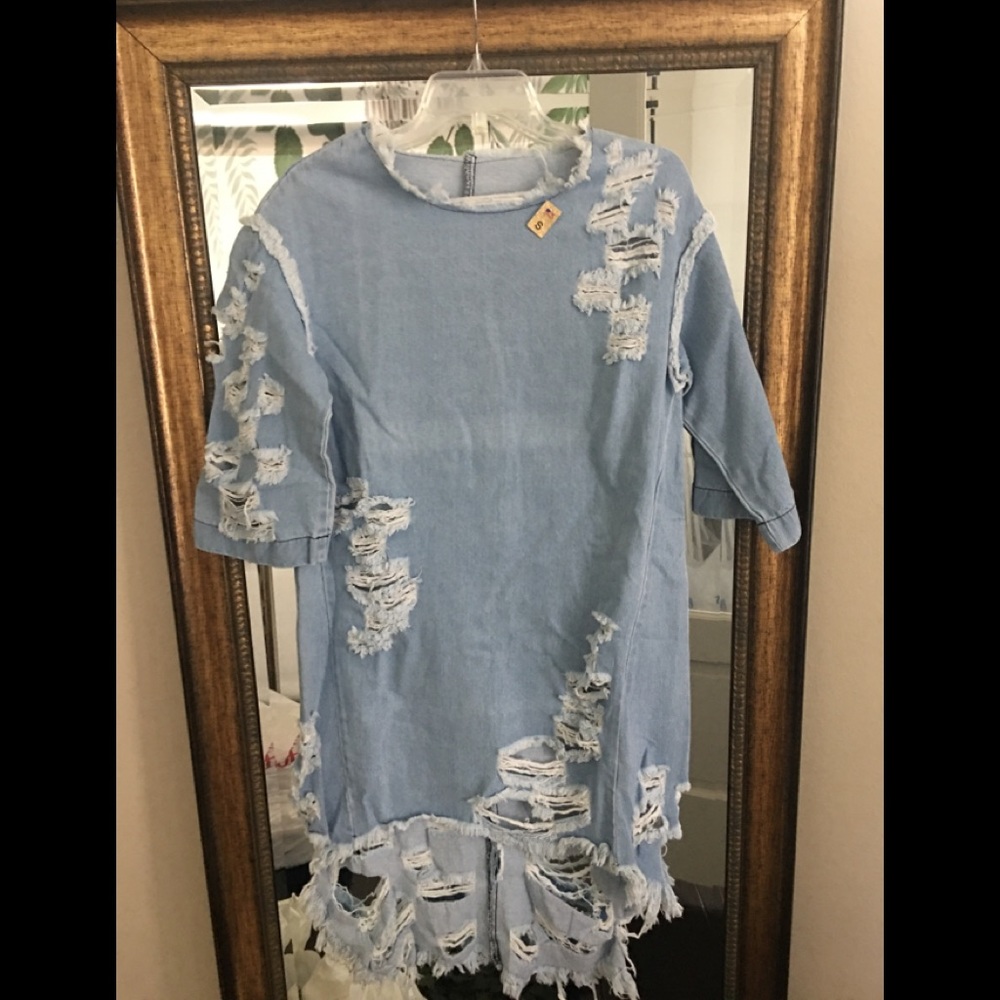 Denim Dress NWOT